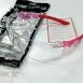 Encon NASCAR Safety Glasses - PINK Frame-Clear Lens Front