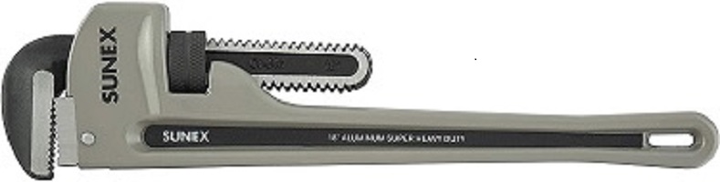SUNEX 18″ Aluminum Super Heavy Duty Pipe Wrench- ‎3818A